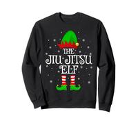 Jiu Jitsu Elf Christmas Family Matching Elf Squad Xmas Sweatshirt