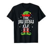 Jiu Jitsu Elf Xmas Family Matching Elf Squad Christmas T-Shirt