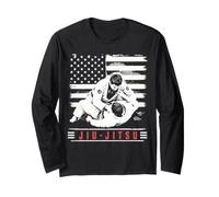 Jiu Jitsu Fighter American BJJ Long Sleeve T-Shirt