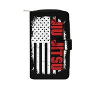 JIU-Jitsu Flag Cute Long Wallets Large Capacity Wallet Buckle Handbag Blocking Clutch Handbag for Bill Cash Coin Card Key Purse