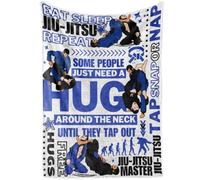 Jiu Jitsu Gifts, Jiujitsu Gifts for Men, Master, Instructor, BJJ Throw Blanket 50"x65", Soft Cozy Throw Blanket for Couch Bed Sofa