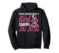 Jiu Jitsu Girl Never Underestimate A Girl Who Can Do Jiu Pullover Hoodie