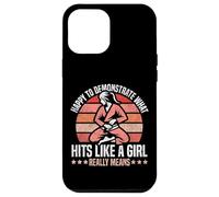 Jiu Jitsu Girl Vintage Happy To Demonstrate What Hits Like A Case for iPhone 12 Pro Max