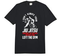 Jiu Jitsu I Don’T Always Train Jiu Jitsu Sometimes I Eat and Comfort Colors Adult Heavyweight T-Shirt