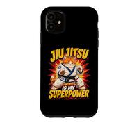 Jiu Jitsu Is My Superpower - Chubby Grappling Cat Case for iPhone 11