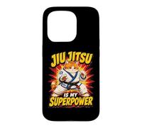Jiu Jitsu Is My Superpower - Chubby Grappling Cat Case for iPhone 15 Pro