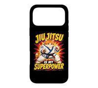 Jiu Jitsu Is My Superpower - Chubby Grappling Cat Case for iPhone 17 Pro Max