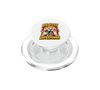Jiu Jitsu Is My Superpower - Chubby Grappling Cat PopSockets PopGrip for MagSafe