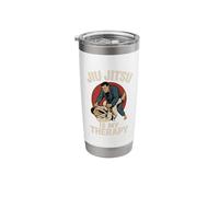 Jiu Jitsu is My Therapy Stainless Steel Insulated Tumbler