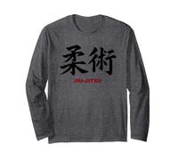 Jiu Jitsu Japanese Calligraphy Long Sleeve T-Shirt
