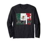 Jiu Jitsu Mexico Christian Cross God Jiu Jitsu Long Sleeve T-Shirt
