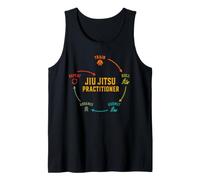Jiu Jitsu Motivation Train Roll Repeat BJJ for Men Mindset Tank Top
