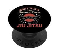 Jiu Jitsu Mum Mother Retro Vintage Don't Touch This Momma PopSockets Adhesive PopGrip