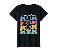 Jiu-jitsu Mum Retro Groovy Cute Jiu-jitsu Mum Mothers Day T-Shirt