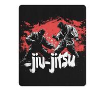 Jiu Jitsu Non-Slip Mouse Pads Vertical Desk Mat Rubber Gaming Mousepad for Computer Laptop Gamer 18 * 22cm
