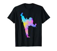 Jiu Jitsu Paint Splashes Kids Karate Jujitsu Judo Mom T-Shirt