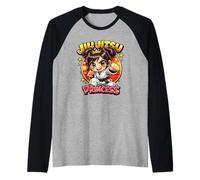 Jiu Jitsu Princess - Cute Grappling Girl Martial Arts Raglan Baseball Tee