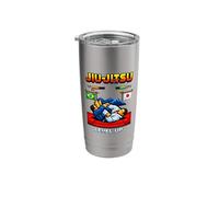 Jiu-Jitsu Retro Video Game Level UP Stainless Steel Insulated Tumbler