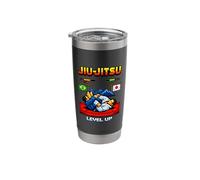 Jiu-Jitsu Retro Video Game Level UP Stainless Steel Insulated Tumbler
