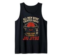 Jiu Jitsu Retro Vintage All Men were Created Equal Then Some Tank Top