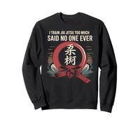 Jiu Jitsu Retro Vintage I Train Jiu Jitsu Too Much Said No Sweatshirt