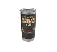 Jiu Jitsu Retro Vintage I'd Rather Throw You Than Know You Stainless Steel Insulated Tumbler