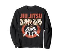 Jiu Jitsu Retro Vintage Jiu Jitsu Where Soul Meets Body Sweatshirt