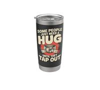 Jiu Jitsu Retro Vintage Some People Just Need A Hug Until Stainless Steel Insulated Tumbler