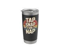 Jiu Jitsu Retro Vintage Tap Snap Or Nap Stainless Steel Insulated Tumbler