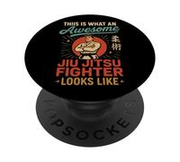 Jiu Jitsu Retro Vintage This Is What An Awesome Jiu Jitsu PopSockets Adhesive PopGrip