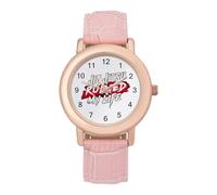 Jiu Jitsu Ruined My Life Womens Leather Strap Elegant Lady Wrist Watches Casual Band Three-Hand Watch