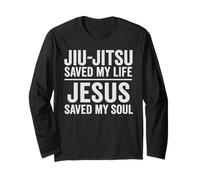 Jiu Jitsu Saved My Life Jesus Saved My Soul Christian BJJ Long Sleeve T-Shirt