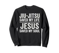 Jiu Jitsu Saved My Life Jesus Saved My Soul Christian BJJ Sweatshirt
