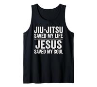Jiu Jitsu Saved My Life Jesus Saved My Soul Christian BJJ Tank Top