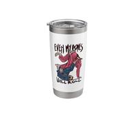Jiu Jitsu Skeleton Even My Bones Will Roll Stainless Steel Insulated Tumbler