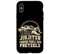 Jiu Jitsu Turning People Into Pretzels Funny Martial Arts Case for iPhone X/XS