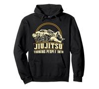 Jiu Jitsu Turning People Into Pretzels Funny Martial Arts Pullover Hoodie