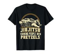 Jiu Jitsu Turning People Into Pretzels Funny Martial Arts T-Shirt