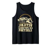 Jiu Jitsu Turning People Into Pretzels Funny Martial Arts Tank Top