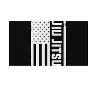 Jiu Jitsu U.S.A. Flag Pet Feeding Mat Dog Water Bowl Cat Food Place Mats Non Slip