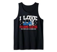 Jiu Jitsu Vintage I Love Folding Cloths While People are Tank Top