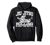 Jiu Jitsu Vintage Jiu Jitsu Rolling Is Half The Battle Pullover Hoodie