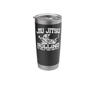 Jiu Jitsu Vintage Jiu Jitsu Rolling is Half The Battle Stainless Steel Insulated Tumbler
