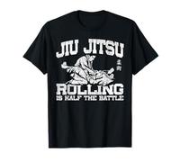 Jiu Jitsu Vintage Jiu Jitsu Rolling is Half The Battle T-Shirt