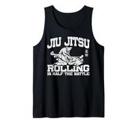 Jiu Jitsu Vintage Jiu Jitsu Rolling is Half The Battle Tank Top