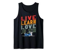 Jiu Jitsu Vintage Retro Live Learn Love Jiu Jitsu Tank Top