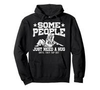 Jiu Jitsu Vintage Some People Just Need A Hug Until They Tap Pullover Hoodie