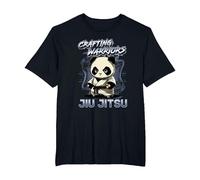 Jiu Jitsu Warrior - Grappling BJJ Panda T-Shirt, Men's Big and Tall, Black, 5X Tall