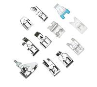 JIUAI 11Pc Sewing Machine Accessories, Rolled Hem Foot, Walking Foot Kit, Presser Foot,Feet Sewing Machine Spare Parts for Brother Singer Babylock Janome Toyota Elna Sewing Machines Use