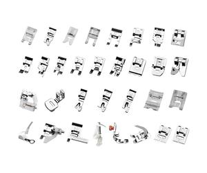 JIUAI 32Pc Sewing Machine Accessories Foot, Presser Foot Set Compatible with Brother Singer Janome Babylock Toyata New Home Elna